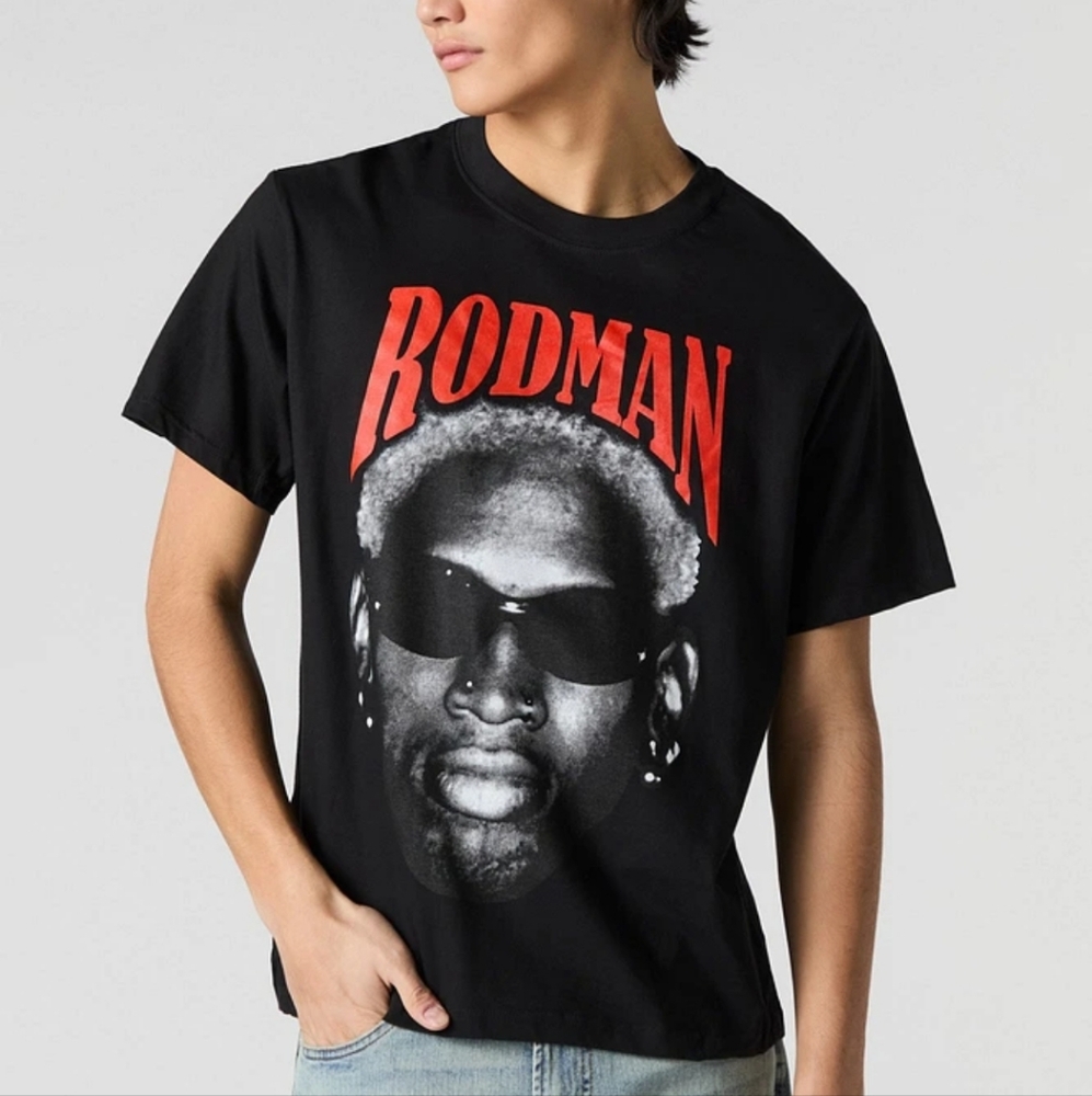 Dennis Rodman graphic t shirt size Large
